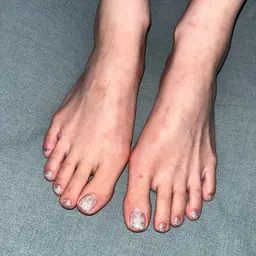 【ご新規様】フットネイル　マグネットフラッシュカラー（オフ込み）