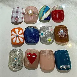 オフあり♡フットネイル親指サンプルデザイン😸