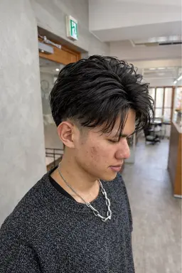 【メンズ限定‼︎】マッシュ、ショート、センターパート、刈り上げスタイル