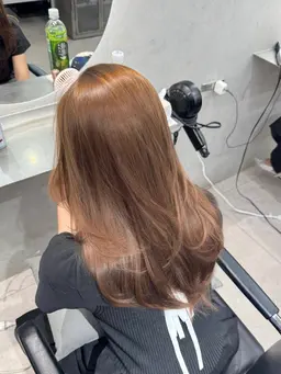 【シルキーレイヤー】髪質改善ストレート(縮毛矯正)+カット+Systemトリートメント (撮影可能な方※顔は映りません)