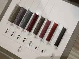 お試し♪【人気NO.1】最軽量カラーフラットラッシュ上120本（アイパック/コーティング剤/オフ付き）