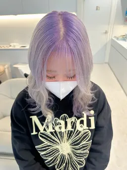 🩶ケアブリーチデザインカラー+カラー