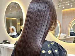 【ツヤツヤ縮毛矯正💝+トリートメント】美髪矯正✨️ロング料金なし🌹乾かしただけでまとまる縮毛矯正