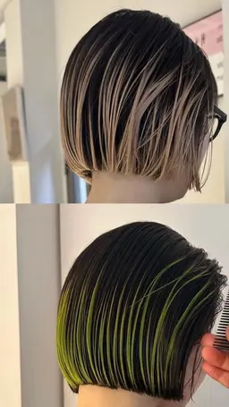 裾デザインカラー💚