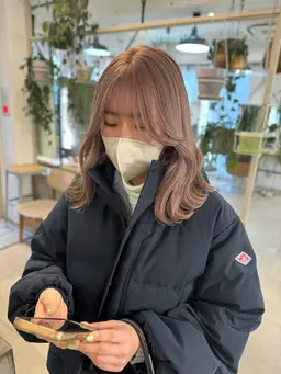 \ダメージレスに明るくしたい方に/ブリーチなしダブルカラー+Aujua シャンプートリートメント