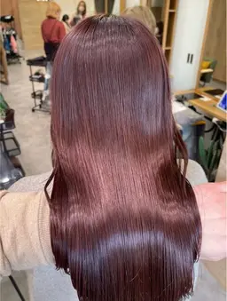 【うる艶シルクカラー🪽✨️】カラー(ワンカラー)➕Aujua 4stepトリートメント🫧