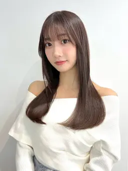 カット＋髪質改善カラー＋ナチュラルストレート