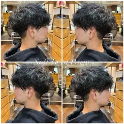 『メンズ限定』カット+パーマ+フルカラー