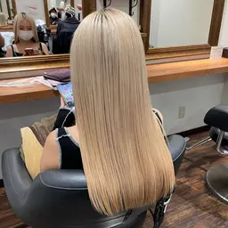 【minimo限定価格】【ダブルカラー】ケアブリーチ➕髪質改善カラー➕4stepケアトリートメント💎