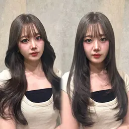 【😻2回目以降の方はこちらがおすすめ💕】前髪カット➕カラー➕超音波1stepトリートメント🙌🏻ロング料金なし