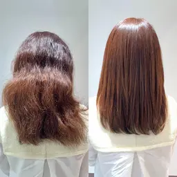 【髪質改善+縮毛矯正】🉐次回特典付き⭐️髪質改善トリートメントと縮毛矯正のコラボメニュー⭐️艶を取り戻しませんか？