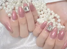 🍄ワンカラー/ラメグラ+2個大きいパーツ