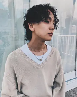 【men's】ツイストスパイラルパーマ+カット