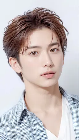 メンズカルマヘアカット(かきあげヘア/センターパート)