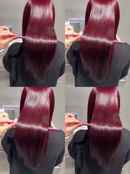 ブリーチなしダブルカラー+バイカルテ3ステップトリートメント