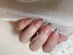 初回オフ無料≪ハンドガラスフレンチネイル≫