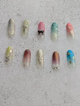 【オフ有】グラデーション+写真アート2本付 0円