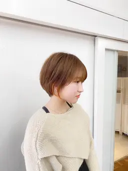 《おしゃれ度No.1》黄金比率カット+透明感カラー+イヤリングカラー+4stepトリートメント