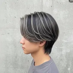 メンズカット+縮毛矯正