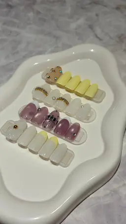 【人気No.1👑】定額デザイン💟/大人気❣️バターイエローデザインも選べる🧈💛/カラー配置変更🆗/オフケア込み