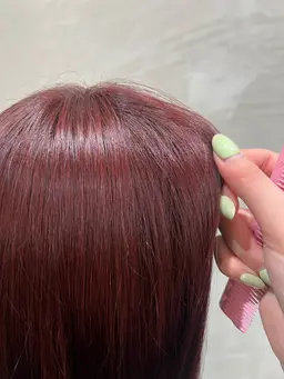 【⚠️2月限定メニュー🤠】ときめく暖色ツヤカラー🎀➕トリートメント