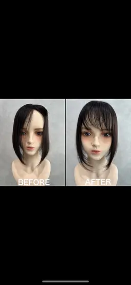 部分ウィッグ似合わせカット