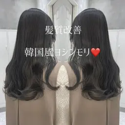 🆘お客様のお願いで作ったメニューです🆘前髪、お顔周りケアストレート＋イルミナ艶カラー＋超音波アイロントリートメント✨