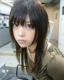 【期間限定】✨ハッシュカット✨️＋オリーブカラー（ワンカラー） #ハッシュカット #y2k #韓国