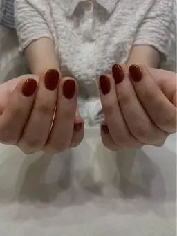 【全員/オフなし】シンプル✨ワンカラー🤍自爪に優しいパラジェル使用