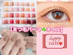 (人気No.1)【まつ毛パーマDカール※HANDネイルワンカラー】6500¥