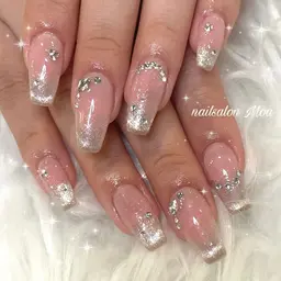 大人気チークネイル꙳⟡10本アート込み♪