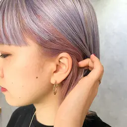 似合わせカット✂️+韓国風インナーカラー+トリートメント🩷🧡