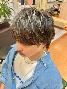 【メンズ限定】カット×ポイントハイライト×全カラー前処理トリートメント付き