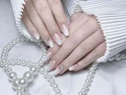 🩷チップ長さだし10本🩷ベイビーブーマー（ベース色付きカラーグラデーション）　オフ無し