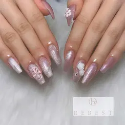 ミニモ学割💫長さだしラメワンカラー