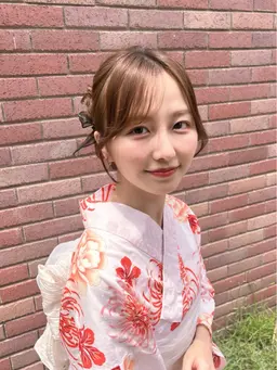 🎐平日浴衣着付け+ヘアセット+フルメイク🎐