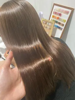 🤍カット+髪質改善カラー+Aujua2stepトリートメント🤍(美髪 髪質改善カラー 髪質改善)