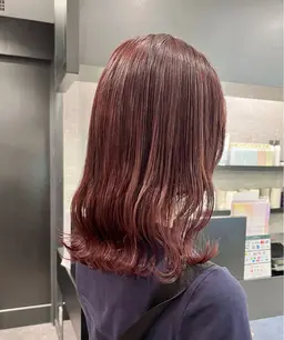 【高発色✨艶感🥀】ブリーチなしダブルカラー🧶+高保湿トリートメント+スタイリング🎀