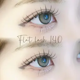 💗ミニモ限定価格💗フラットラッシュ✨140本❕ オフ&束感コーティング付き🦋🤍