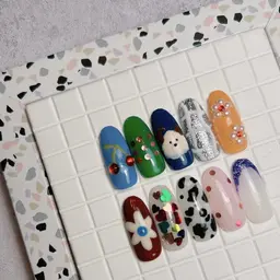 No.2🍀【持ち込み120分コース】本気の個性派手描きネイル🙌❤️🔥初回オフ無料!