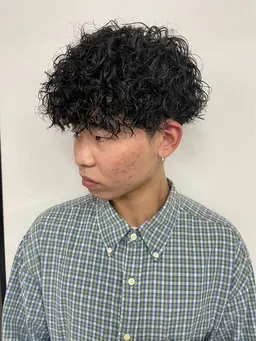 【プリッとカール感🍤】メンズカット＋スパイラルパーマ🌀