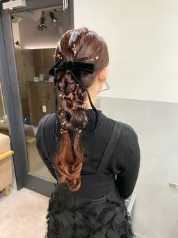 お呼ばれヘアセット🎀✨