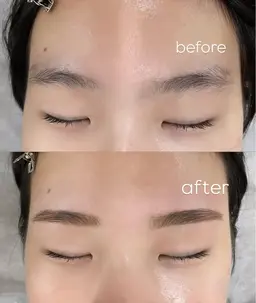 【メイク仕上げ付き】まつ毛パーマ➕眉毛ワックス🪽🤍