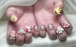 🩵3Dキャラクターパーツ付け放題、リボン🎀(ケア込み)8500→7980