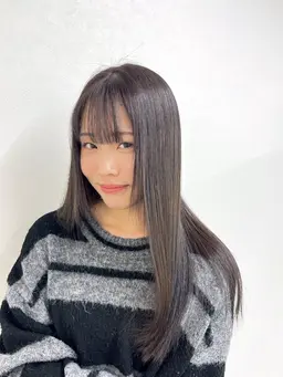 マツパ＋カット✂️＋カラー👩🏻‍🦰＋ケアトリートメント🍋‍🟩🫧撮影モデル💖※＋長さ料金¥550​〜​¥2200