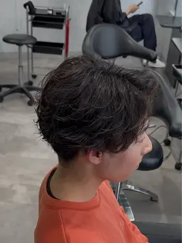 カット＋パーマ    ニュアンスパーマ、フェザーパーマ