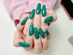 【チップ長さだし】フォルム無料★ワンカラー/ラメグラ￥8980円