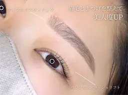 パリジェンヌ＋アイブロウスタイリング✨💖(コーティング＋メイク仕上げ)