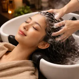 デザインカット+炭酸クリームヘッドスパ🫧