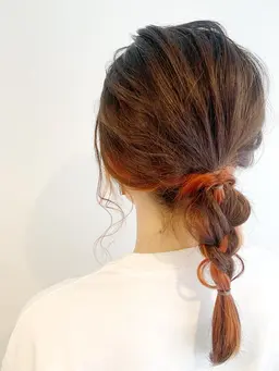 🌿人気No. 1🌈インナーカラー(ブリーチのみ)(ダブルカラーの場合＋￥2500)※カットは含まれておりません